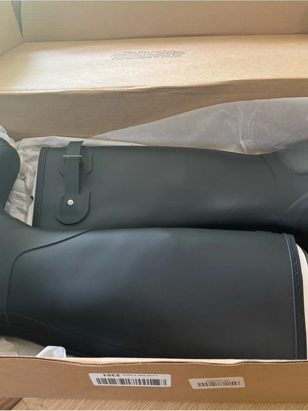 Hunter Matte Black Tall Waterproof Boots